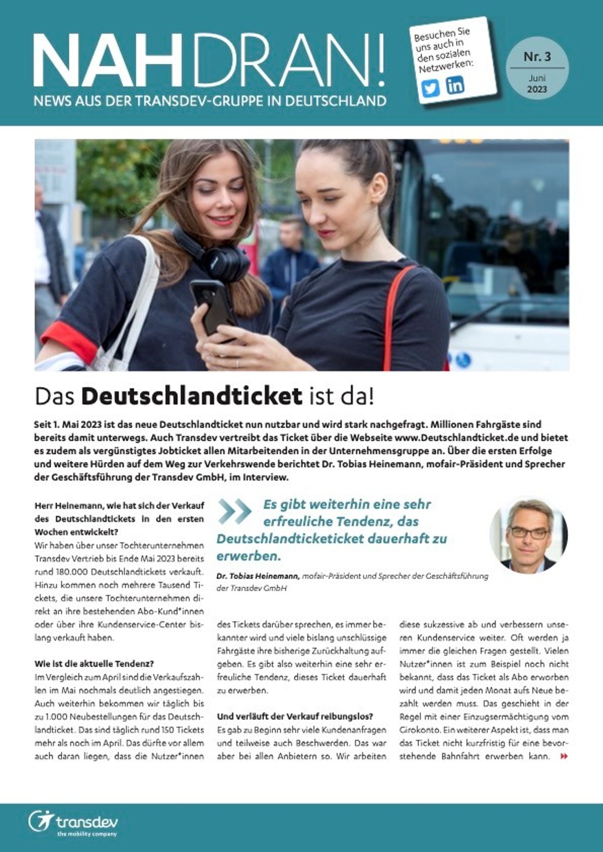 Titelseite Nah dran!