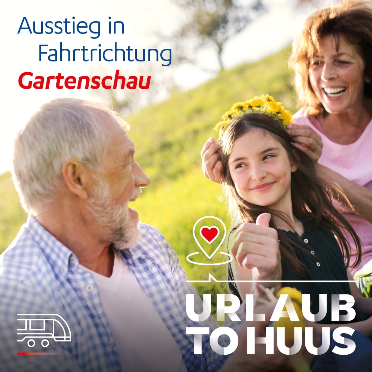 Personen freuen sich und laufen über die Landesgartenschau