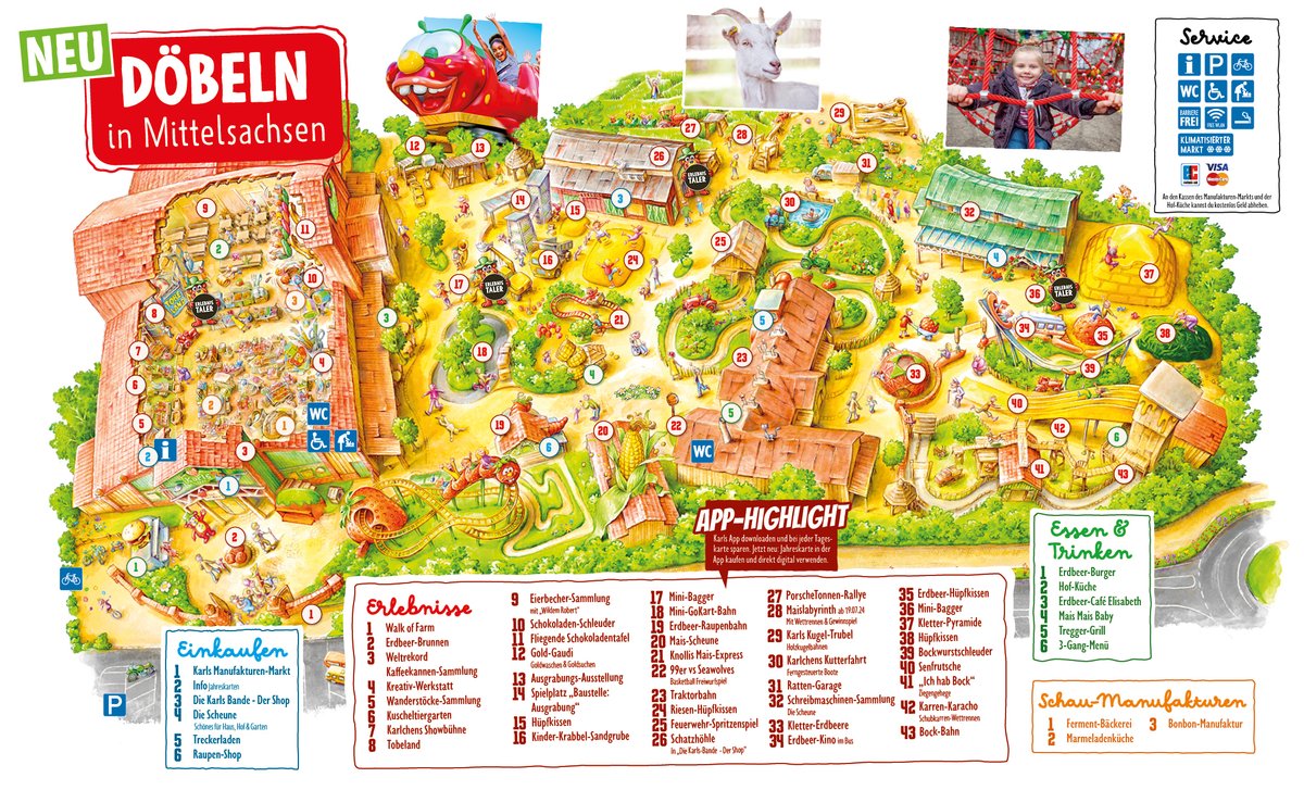Parkplan Karls Erlebnisdorf Döbeln