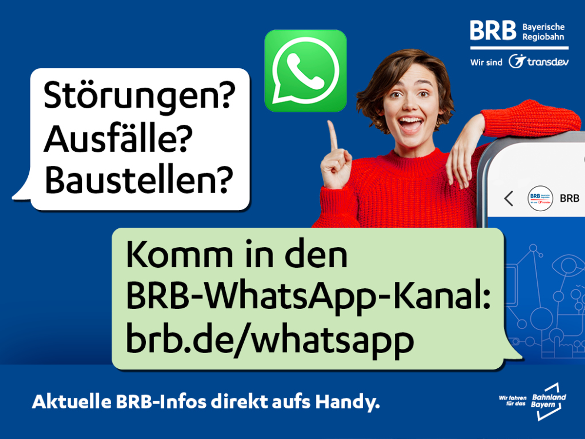 Eine Werbeanzeige zu WhatsApp