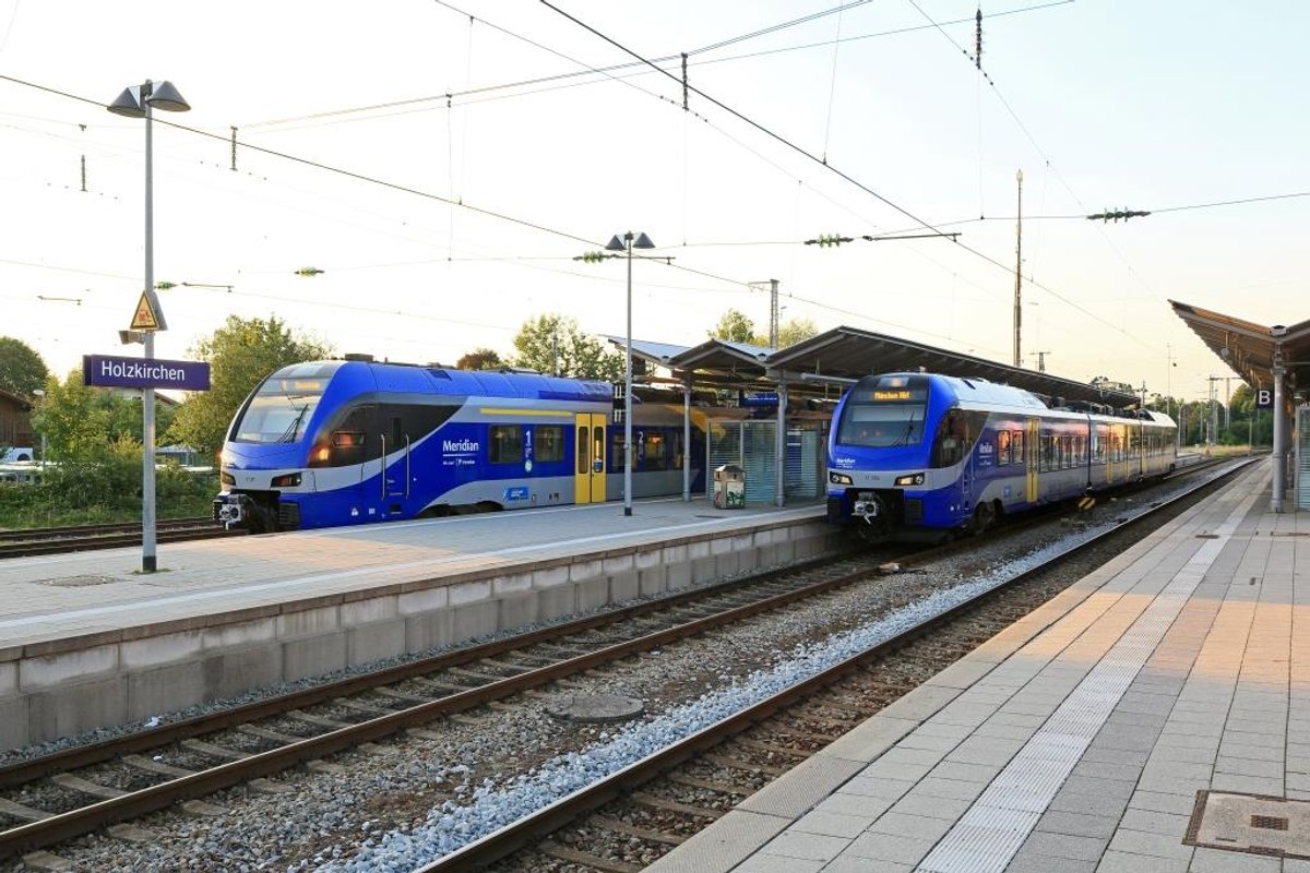 Der Meridian im Bahnhof Holzkirchen