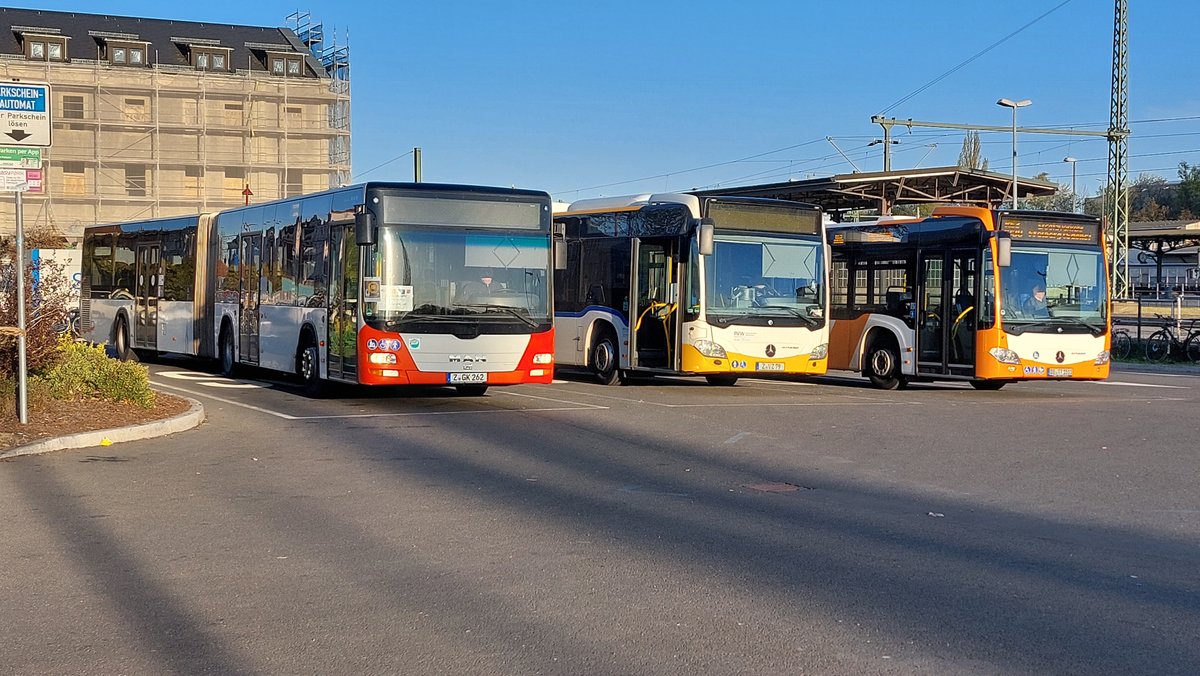 Ersatzverkehrsbusse in Freiberg (Sachs)