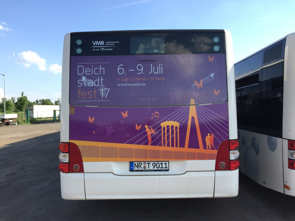 Buswerbung bei der NVG Bogel