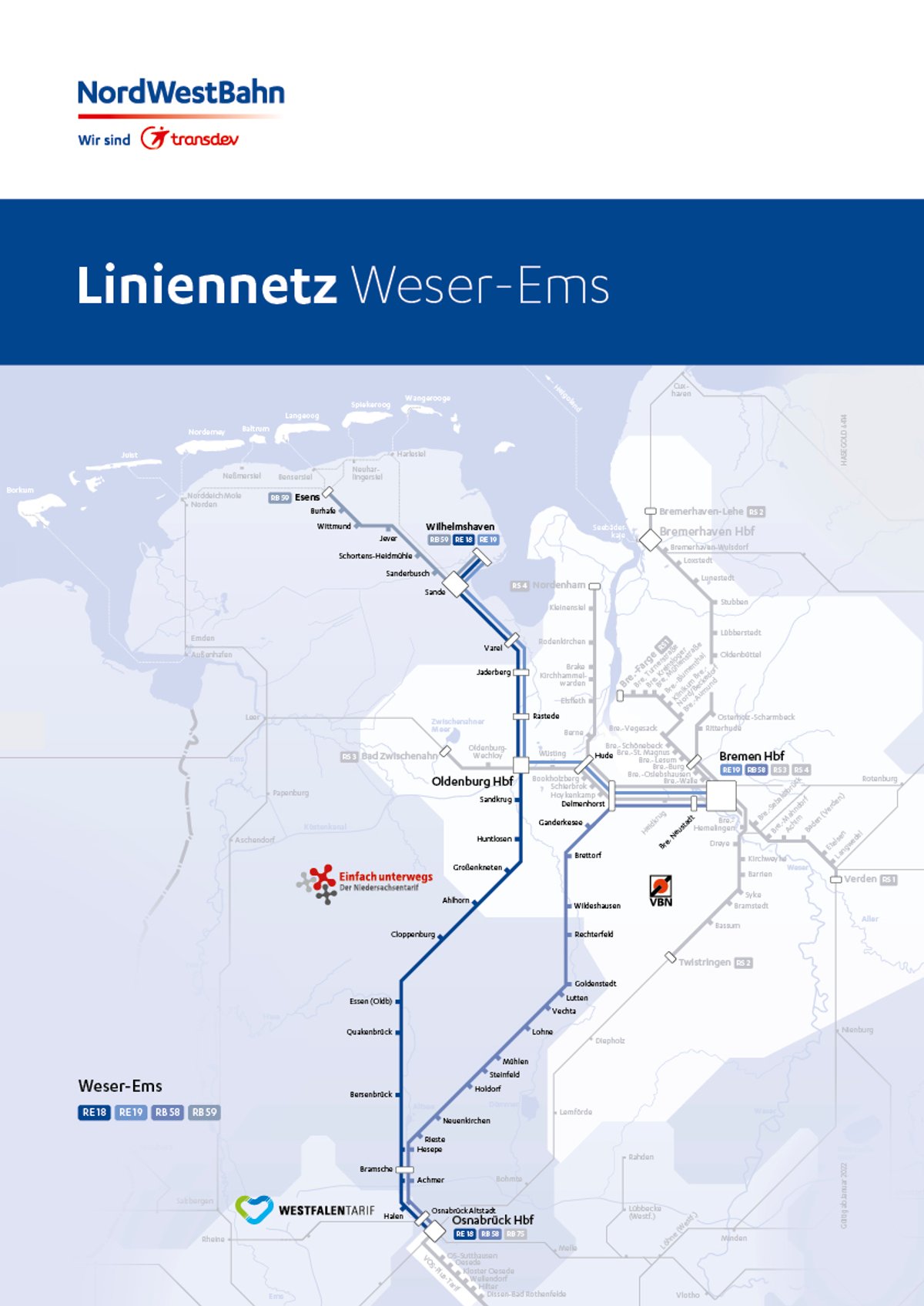 Tarifgebiete Weser-Ems