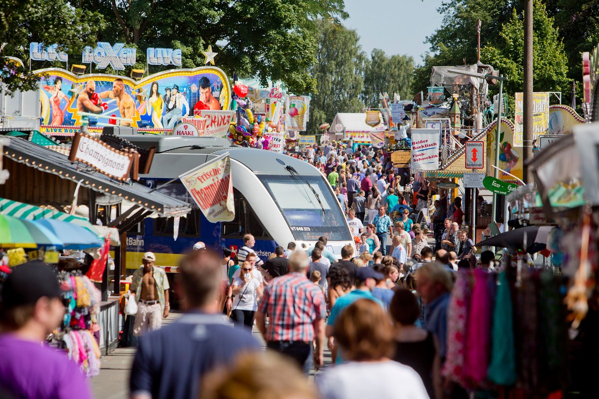 Ein eigener Bahnhof wird eigens für den Stoppelmarkt aktiviert