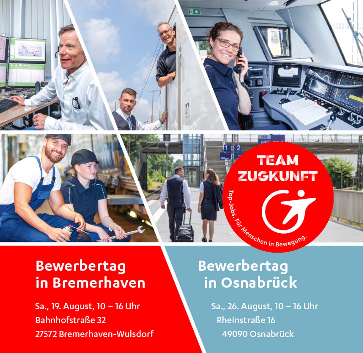Die Bewerbertage der NordWestBahn sind eine gute Gelegenheit, sich gegenseitig kennenzulernen.