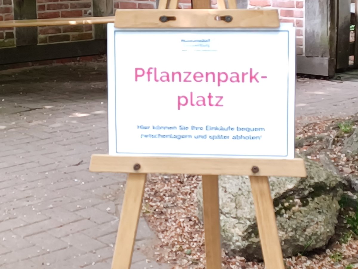 Es gibt einen extra Bereich, um die gekauften Pflanzen zwischenzulagern. 