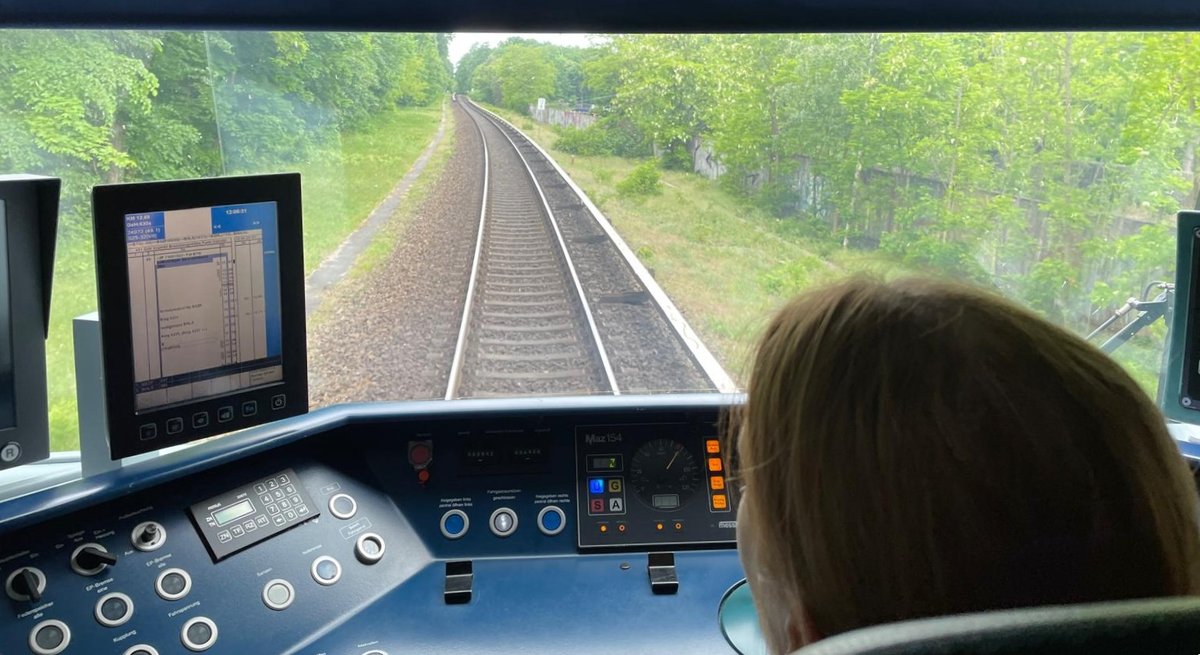 Tabea bei der Fahrt