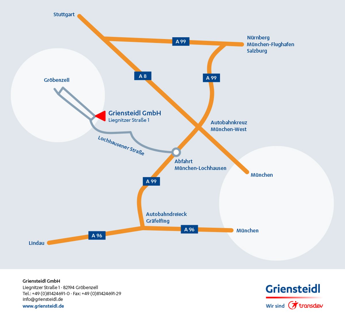 Anfahrtsskizze Griensteidl GmbH