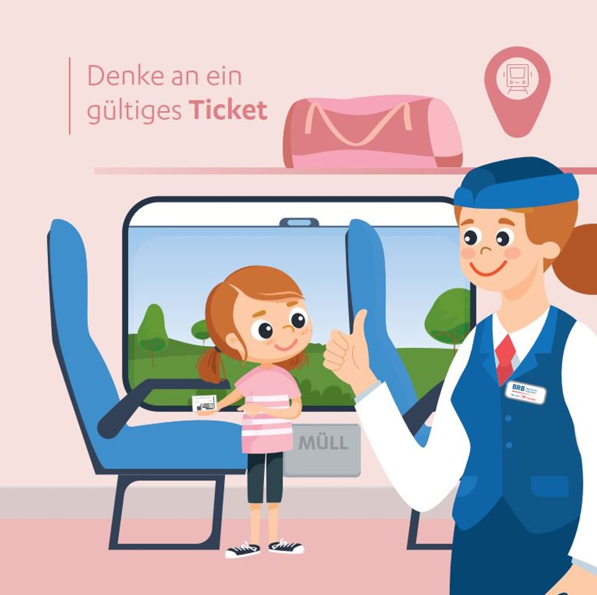 Denke an ein gültiges Ticket
