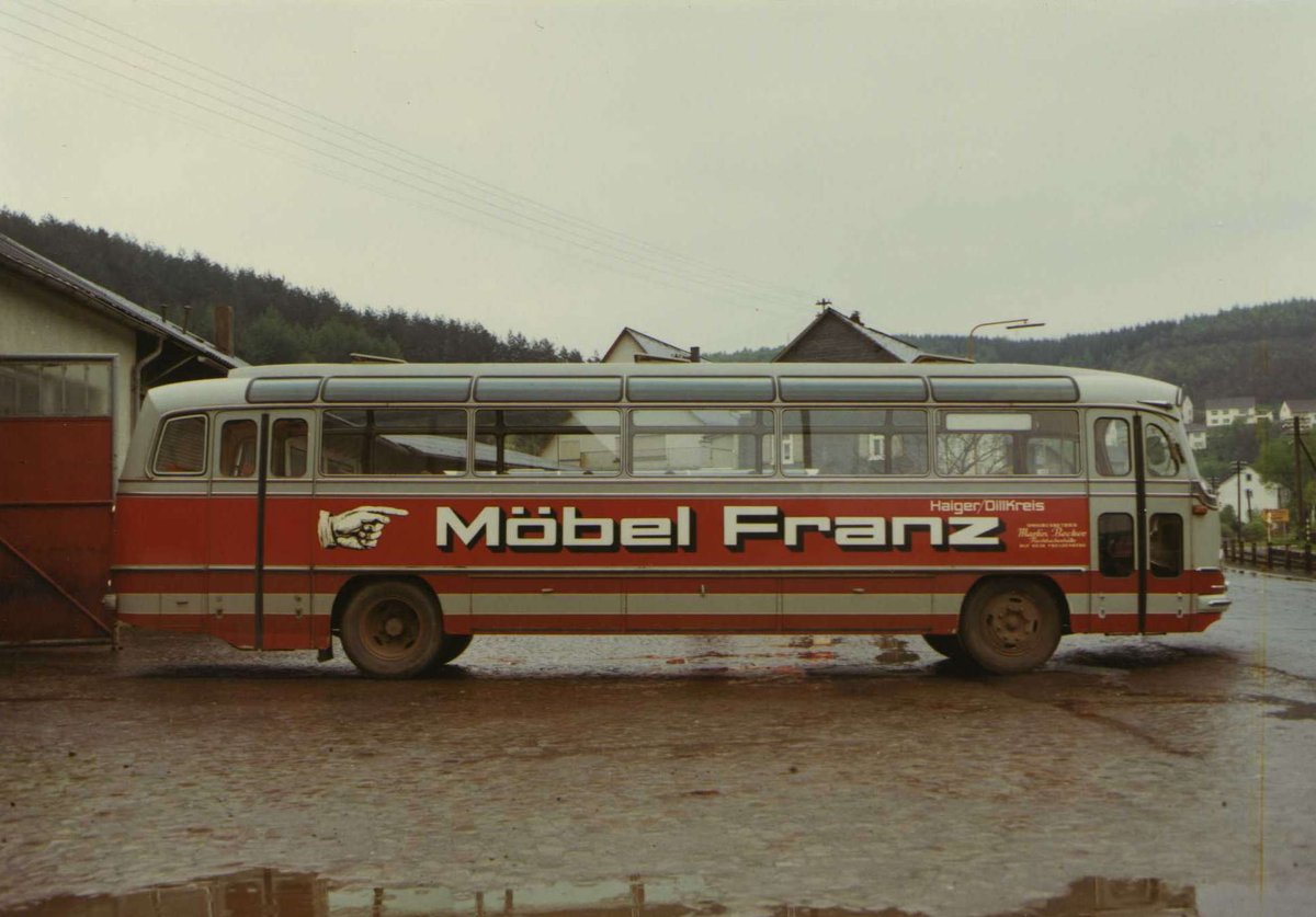 Überlandbus in den 1970er Jahren