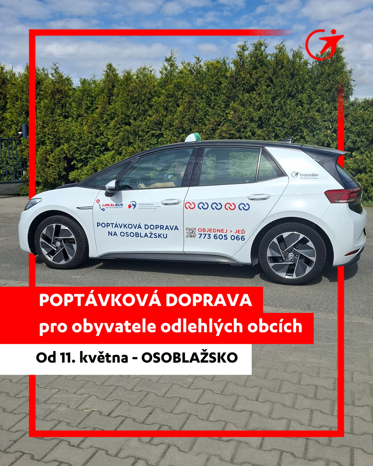 Poptávková veřejná doprava zahájila provoz