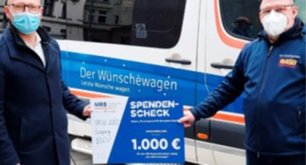 Spendenübergabe bei der MRB