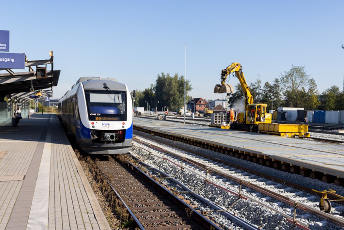 Baustelle Bahnhof Sande