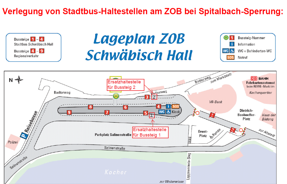 Lageplan ZOB