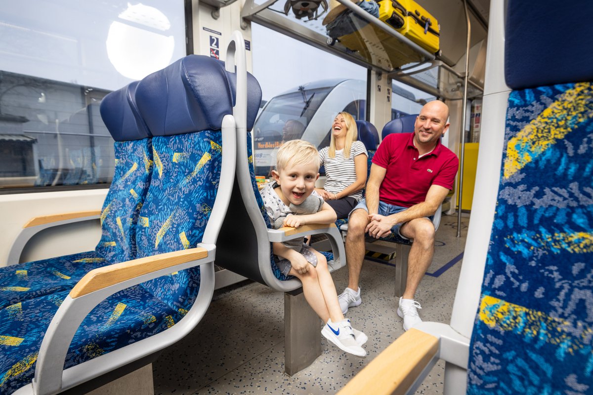 Entspannter Familienausflug mit der NordWestBahn. 