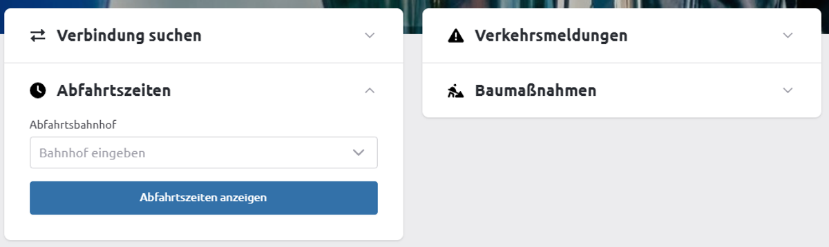 Abfahrtszeiten