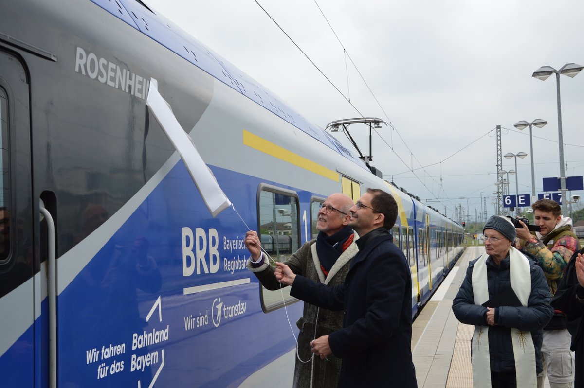 Zugtaufe in Rosenheim 