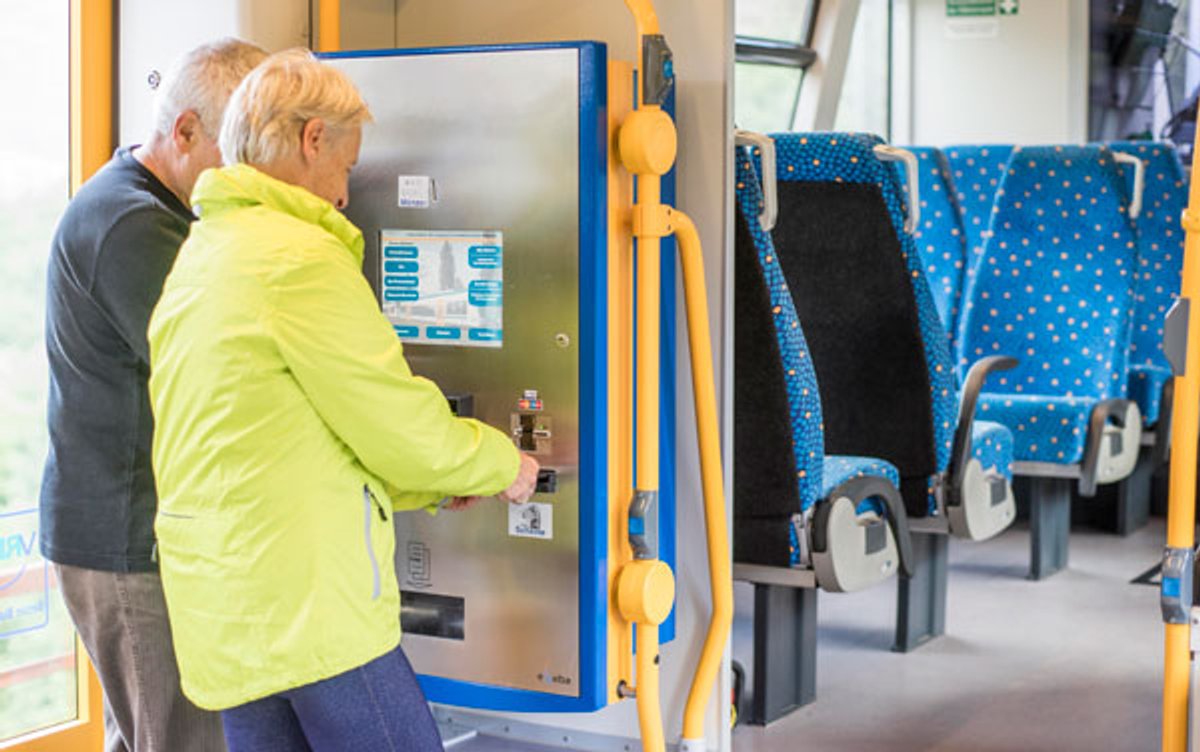 Fahrscheine im Zug